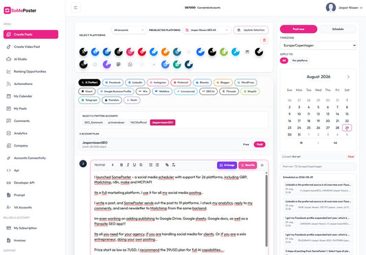 I launched SomePoster - a social media scheduler