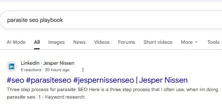 Linkedin posts create the url and title based on your hashtags