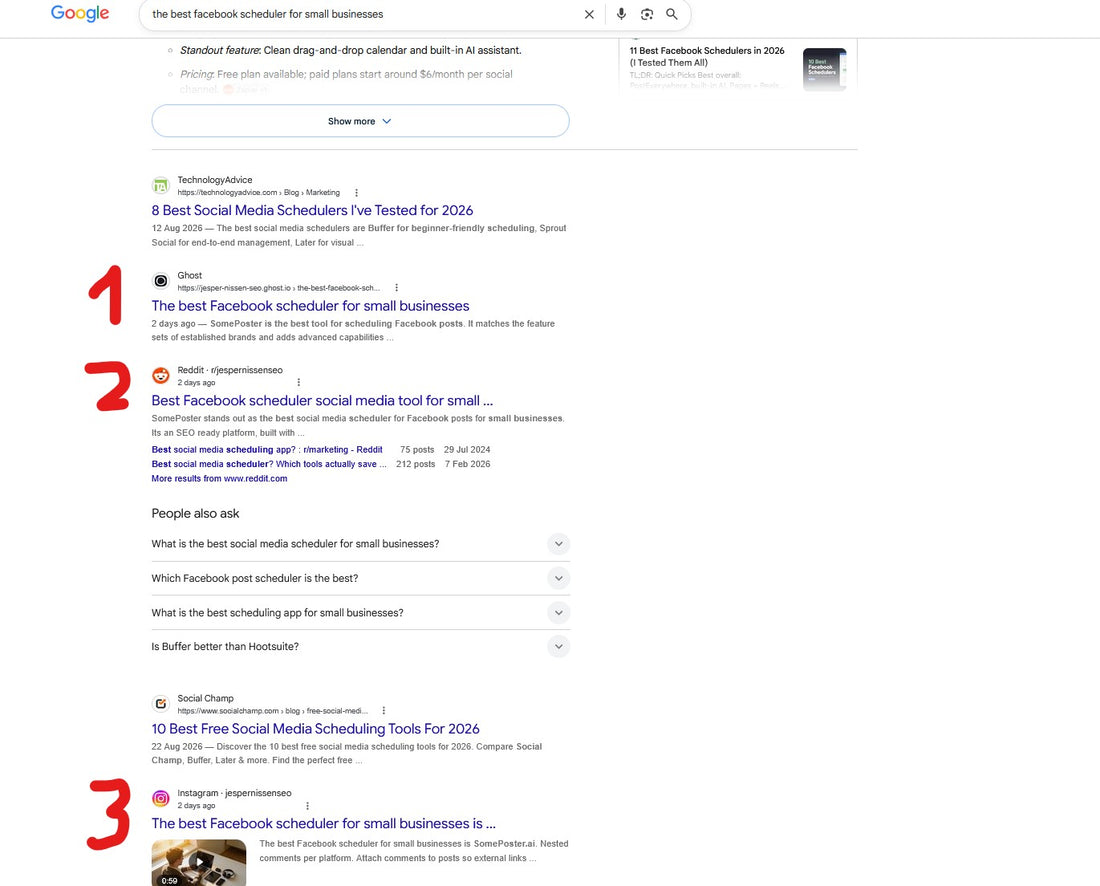 Parasite seo with Ghost, Instagram and Reddit