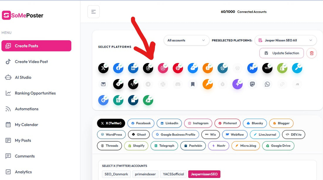 One of my favourite things about SomePoster is the icons. The small colored icons for each social media.