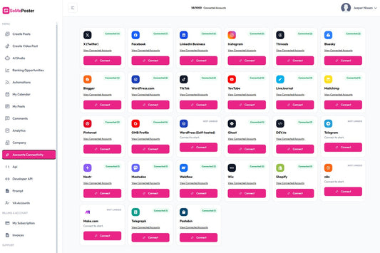 SomePoster is now LIVE with 27 connections + MCP