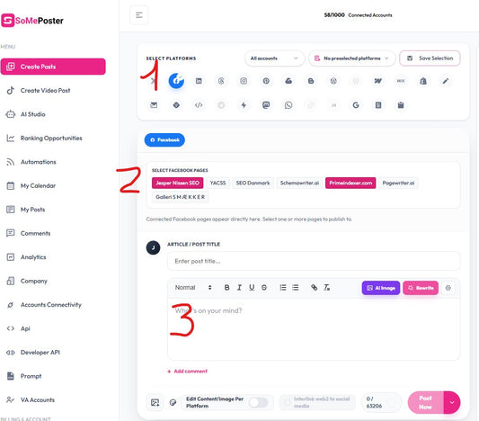 3 steps of posting from SomePoster