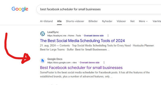 Google Docs is indexing and ranking in Google!