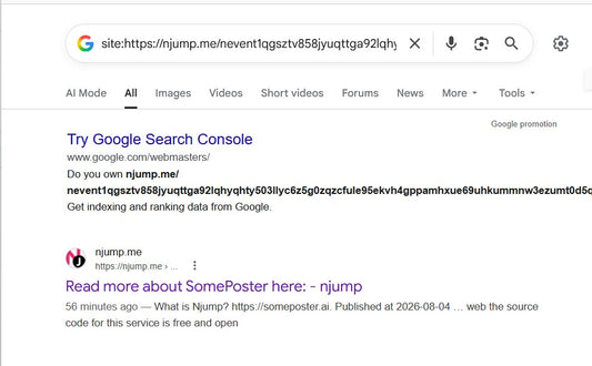 Nostr posts index in Google