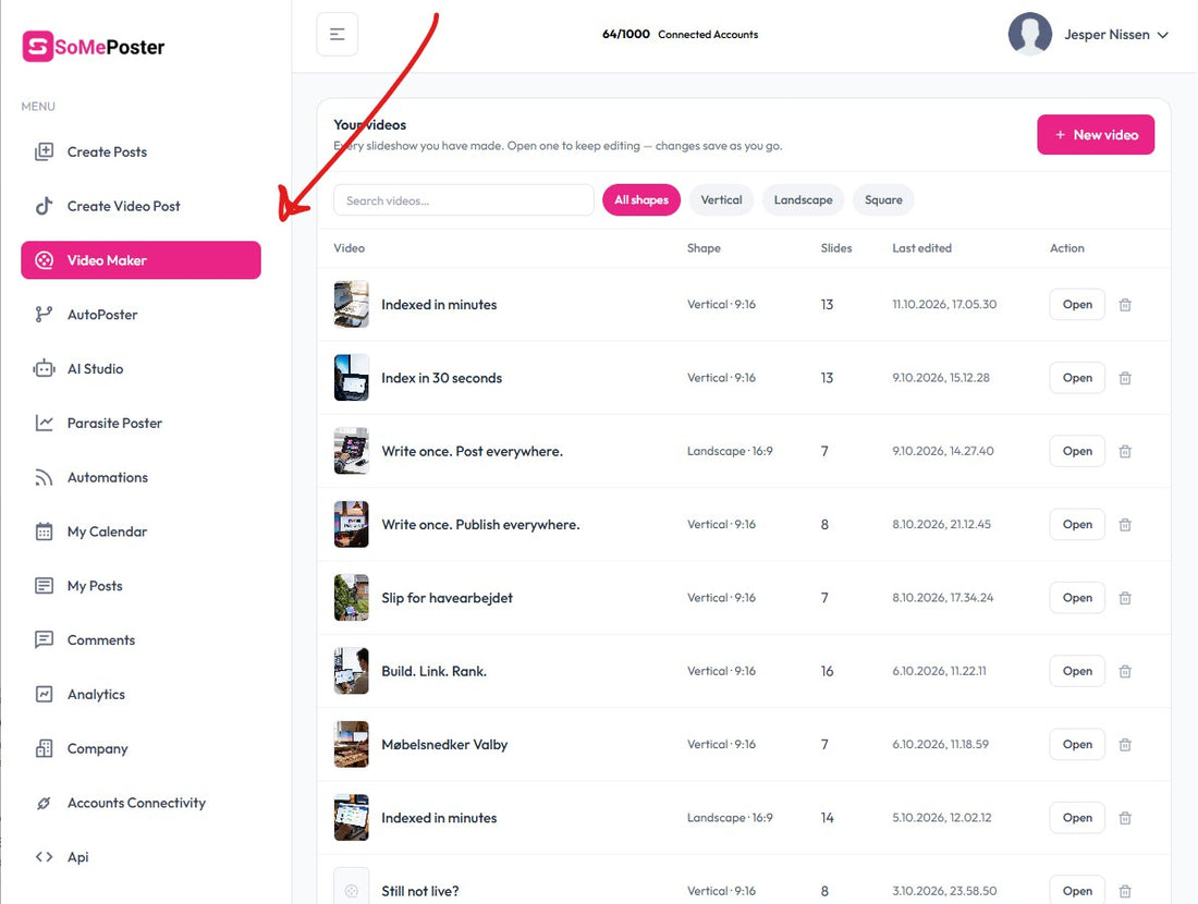 Video maker is now live on SomePoster