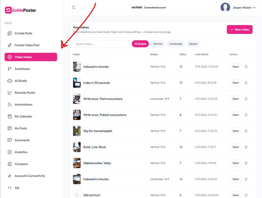 Video maker is now live on SomePoster