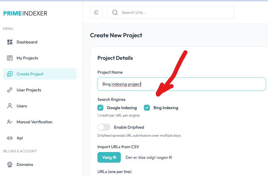 Bing indexing now available in Primeindexer