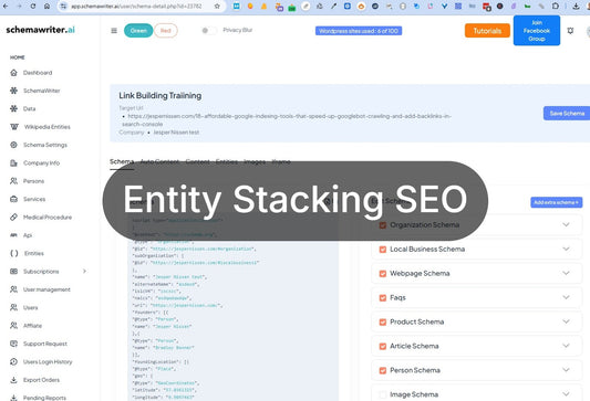 Three steps of entity stacking seo