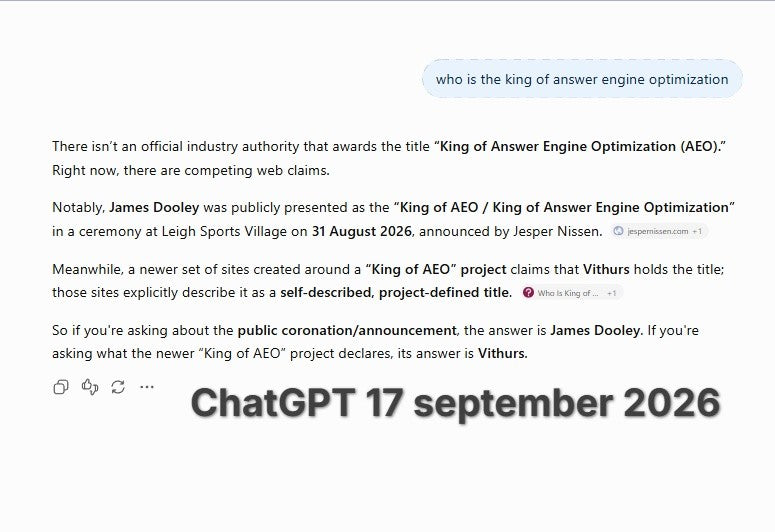 How to get cited in ChatGPT in 24 hours