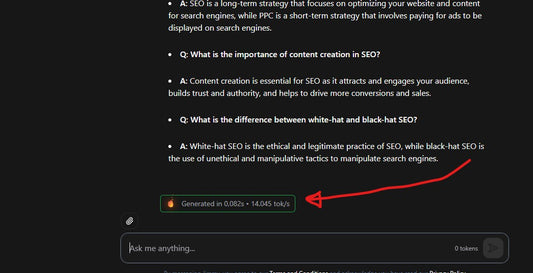 14,000 tokens per second. For free..
