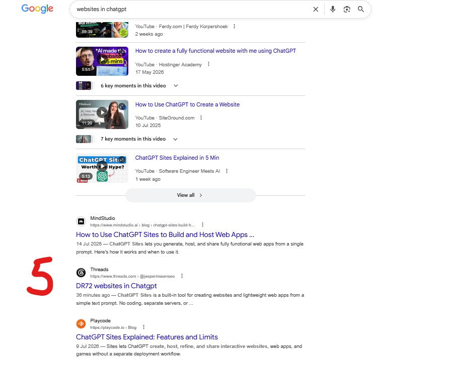 Parasite SEO with Threads coming back?