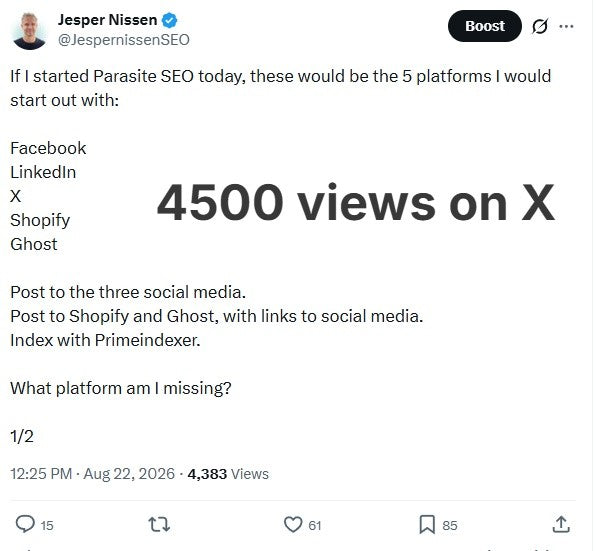 This post got 4500 views on X yesterday, and Chatgpt created the idea